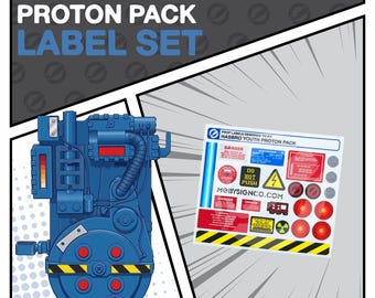 Hasbro Youth Proton Pack Labels