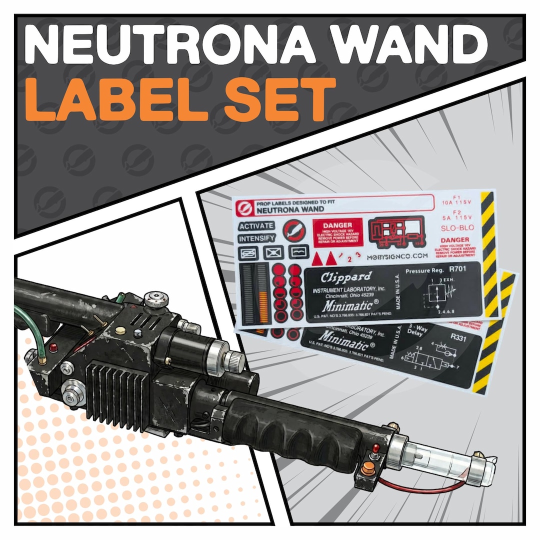 Neutrona WAND ONLY Label Set - Etsy