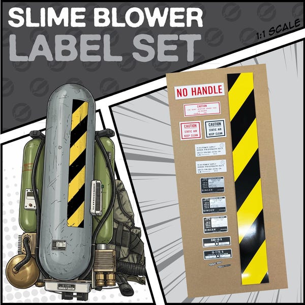 Slime Blower Label Set