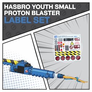 Hasbro Youth Proton Blaster Wandlabels