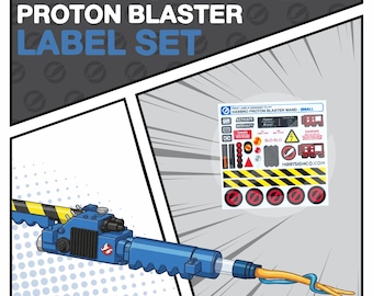 Hasbro Youth Proton Blaster Wandlabels