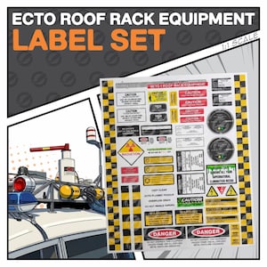 Ecto Roof Rack Equipment/Prop Labels (1:1 scale)