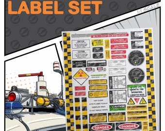 Ecto Roof Rack Equipment/Prop Labels (1:1 scale)