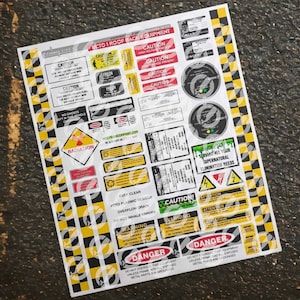 Ecto Roof Rack Equipment/Prop Labels
