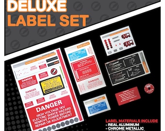 Set di etichette deluxe per zaino protonico e bacchetta a neutroni