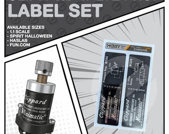 Chrome - Etykiety na rekwizyty Clippard (1:1, rozmiary Spirit i Hasbro)
