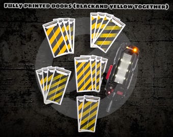 Haslab Ghost Trap - FULL DOORS PRINTED (Black & Yellow)
