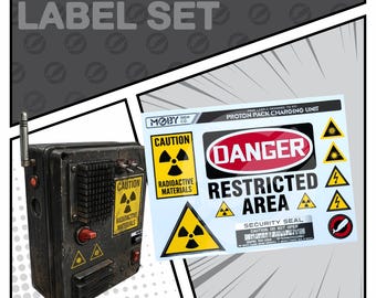 Proton Pack Charging Unit Labels