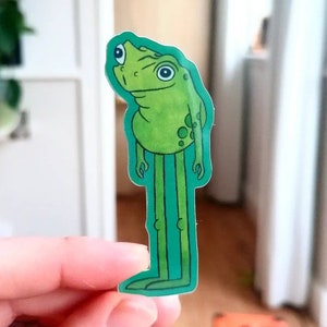 Sticker longue grenouille