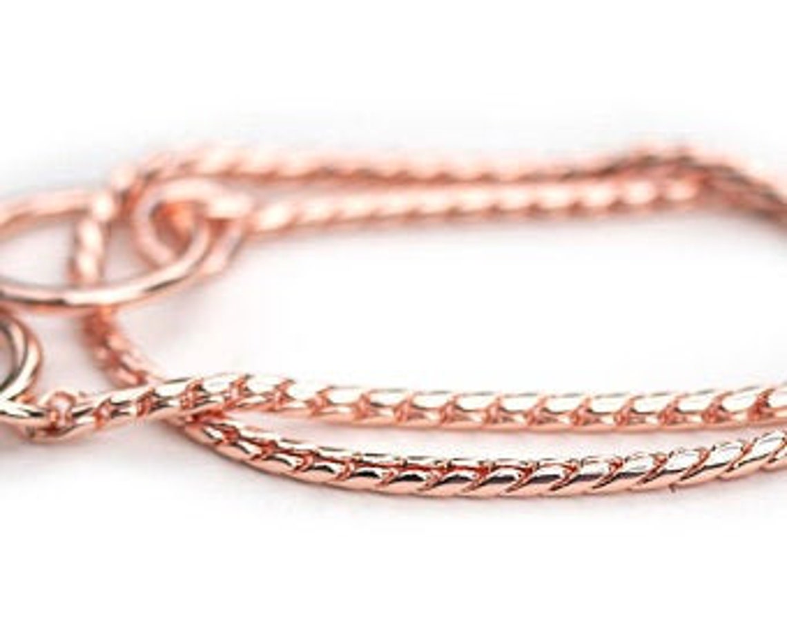 A ROSE GOLD Small MARTINGALE 3mm Snake Chain Show Choke Collar Etsy