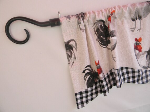 Valances For Windows Kitchen Curtains Farmhouse Curtains For Etsy