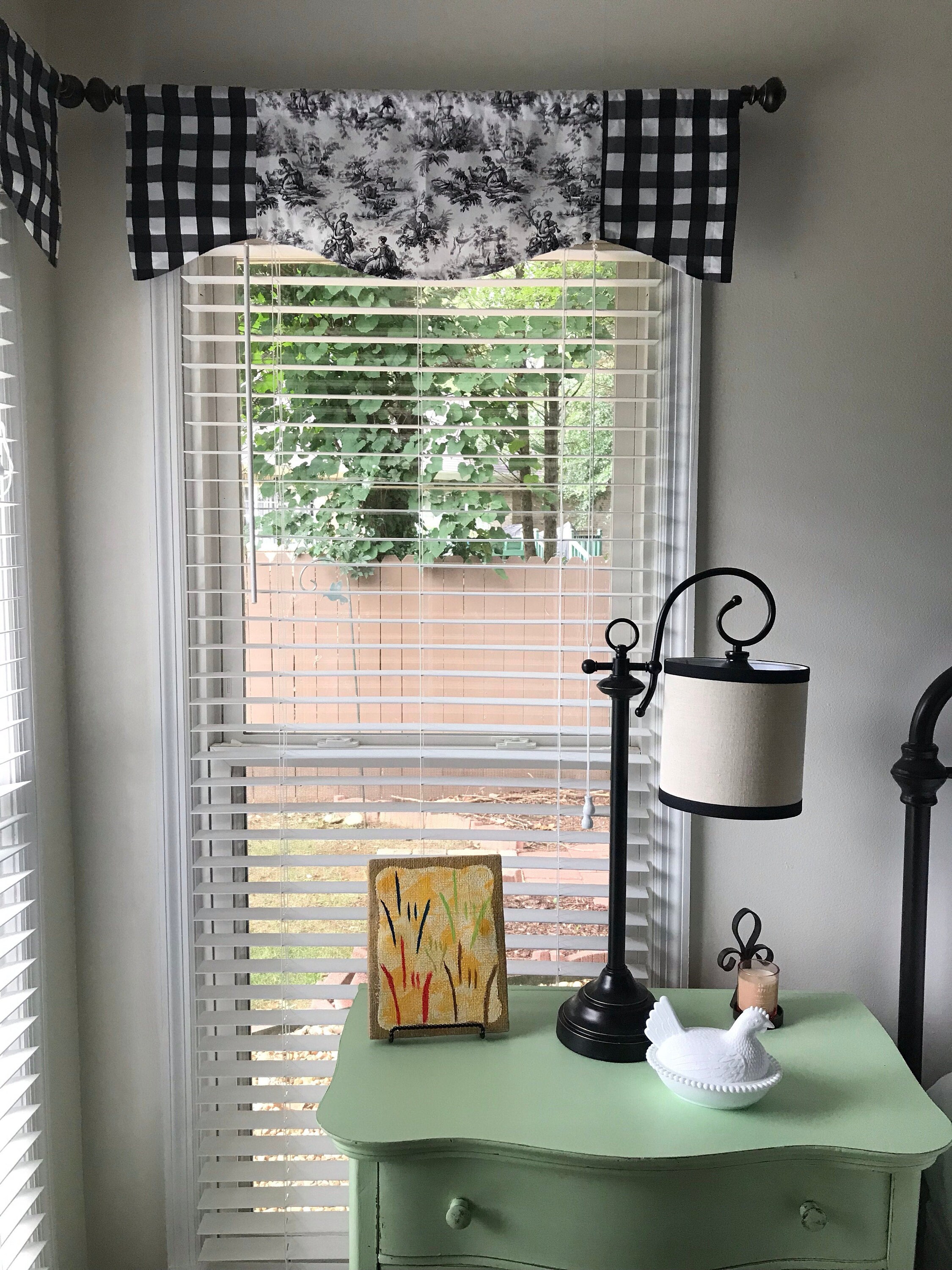 FARMHOUSE KITCHEN Curtain Valance Window Topper Curtains Etsy