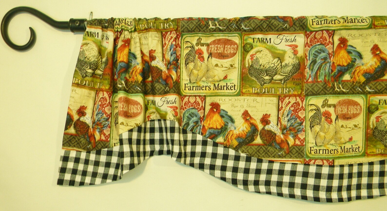 FARMHOUSE Kitchen Curtains FRENCH COUNTRY Curtain Kitchen Etsy