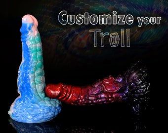 Custom Troll, Mammoth, Dragon Scaled Dildo