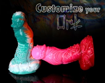 Custom Ork, Mammoth, Knotted, Warrior Dildo