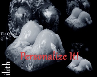 Personalized Fantasy sex toys : Lilith- The Queen of Hell - Universal Masturbator - Realistic Boobs