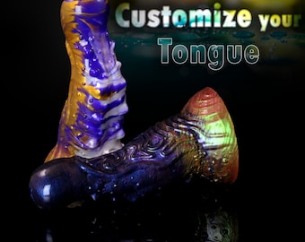 Custom Gorgons (Stheno's) Tongue, Herculean, Knotted dildo