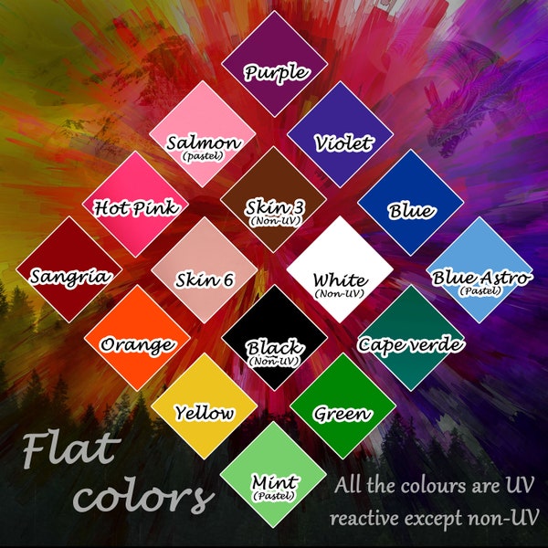 Addiotonal Colour Customization: Flat Colours/ Pastel Colours/ Metallic Colours