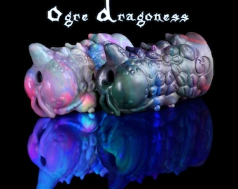 Fantasy sex toys : Ogre dragoness double-hole masturbator (Hole size- Big)