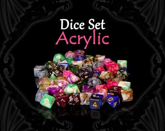 Dice Set: Acrylic