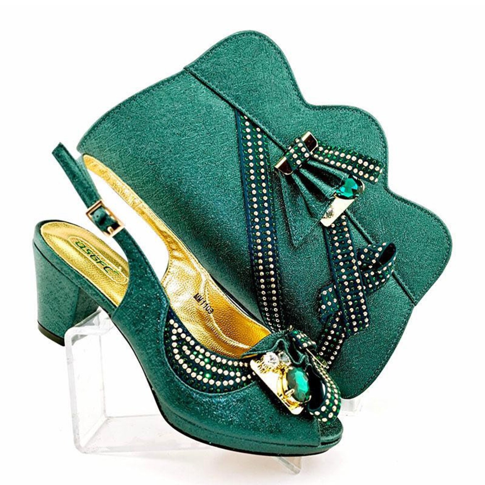 GREEN BAG CHARM Matching Shoes And Purse Red Heel Shoes Etsy