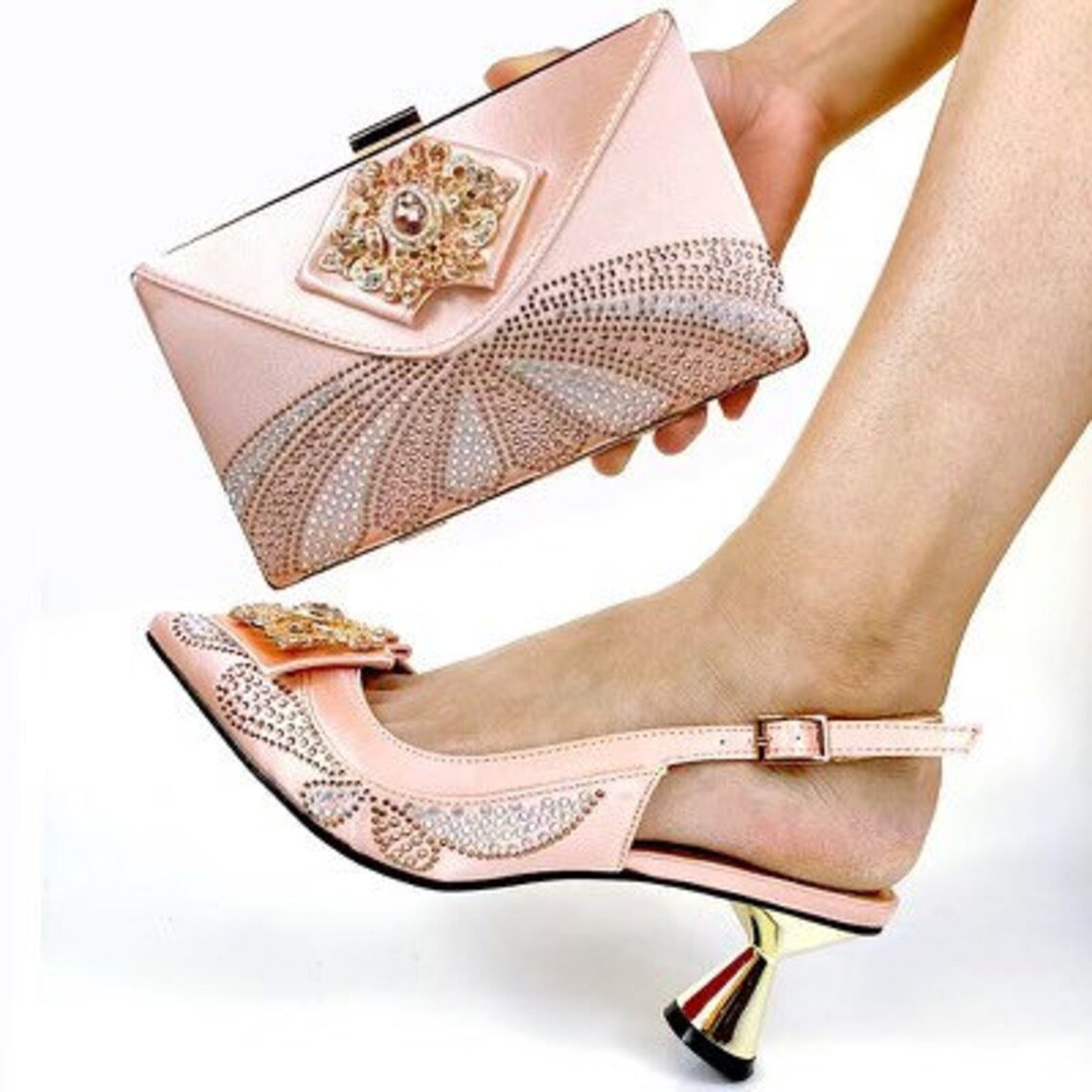 Rose gold BAG CHARM Matching Shoes And Purse Small Etsy