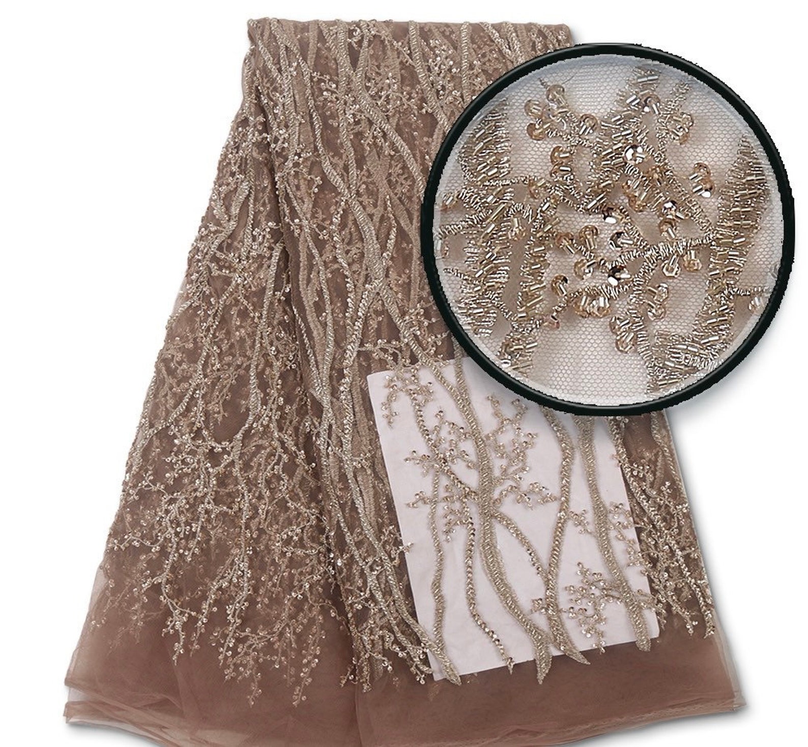 hand beaded lace