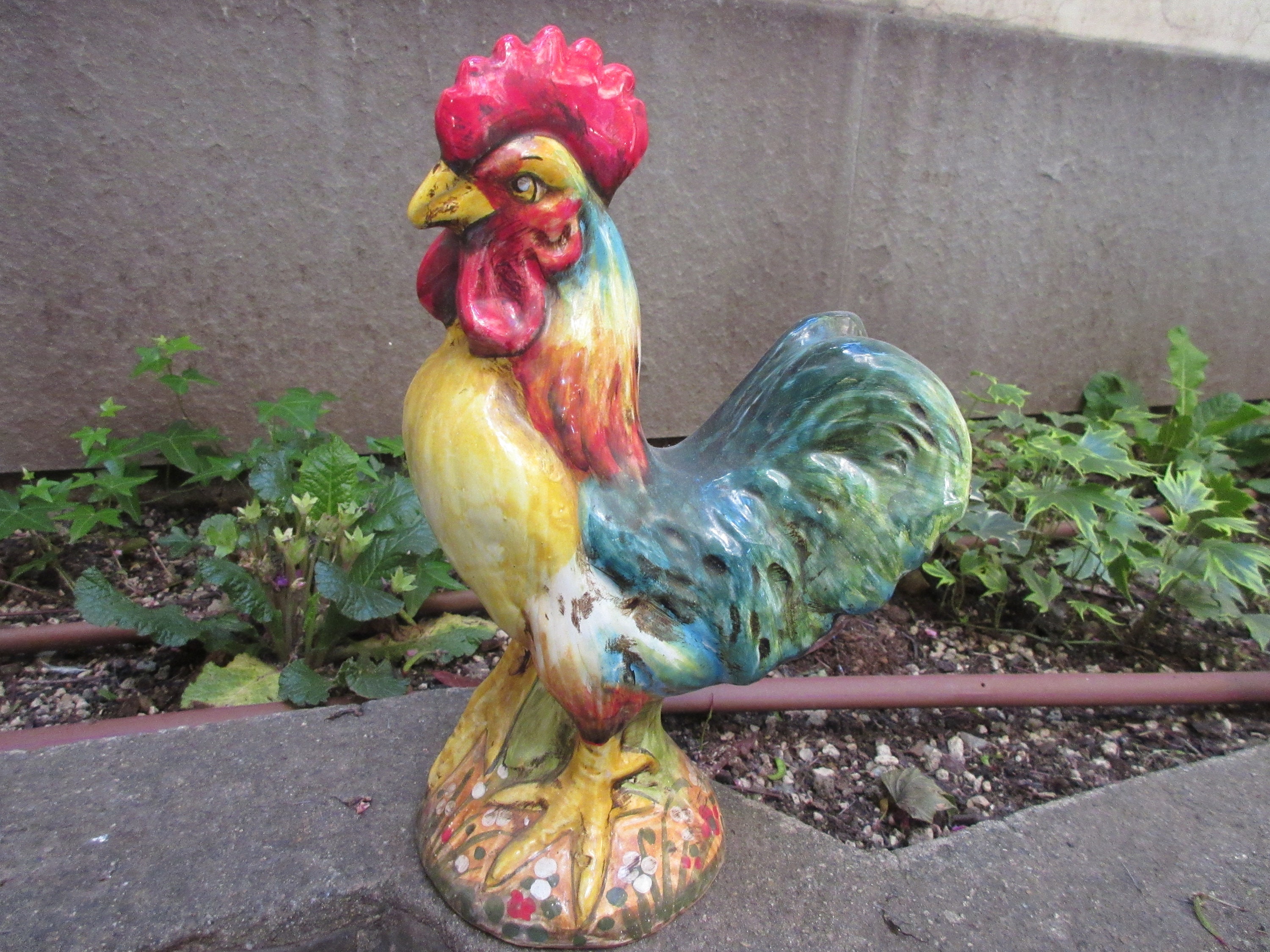 Colourful Ceramic Rooster Handmade, Hand-painted With Nice Shape
