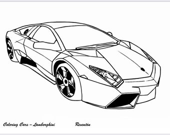 Download Car Coloring Book Etsy