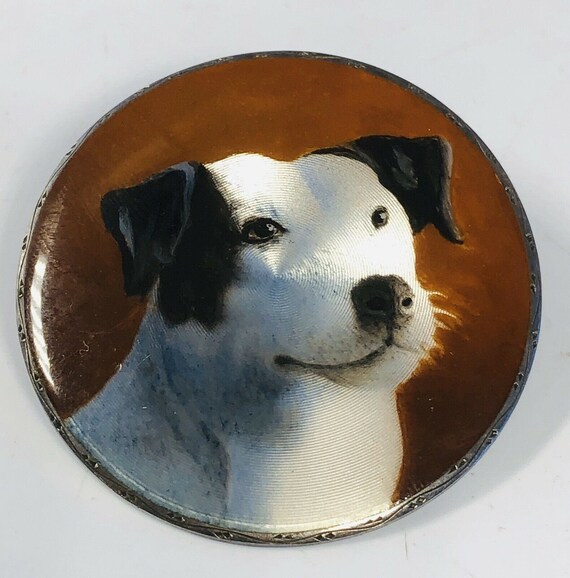 Vintage Fine Guilloché Enamel on Sterling Silver B