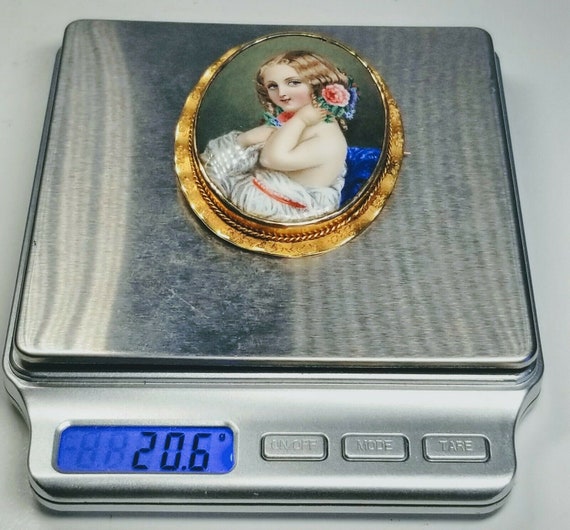 Antique 19th Century Swiss Enamel Victorian Girl … - image 10