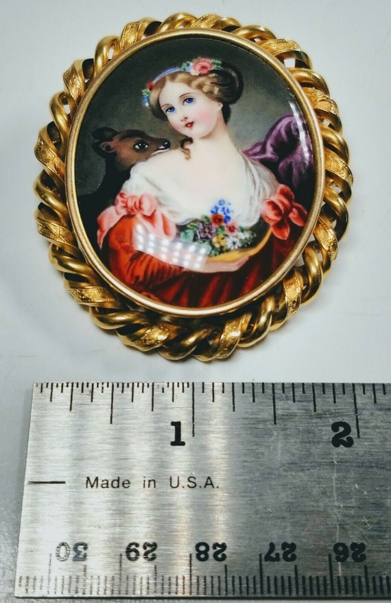 Antique 19th Century Swiss Enamel Hand-Painted La… - image 7