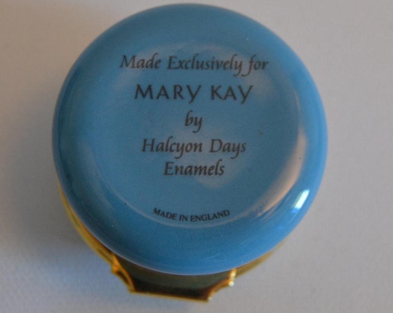 Halcyon Days Enamels Rare Year 2000 /"Golden Rule/" Trinket Box