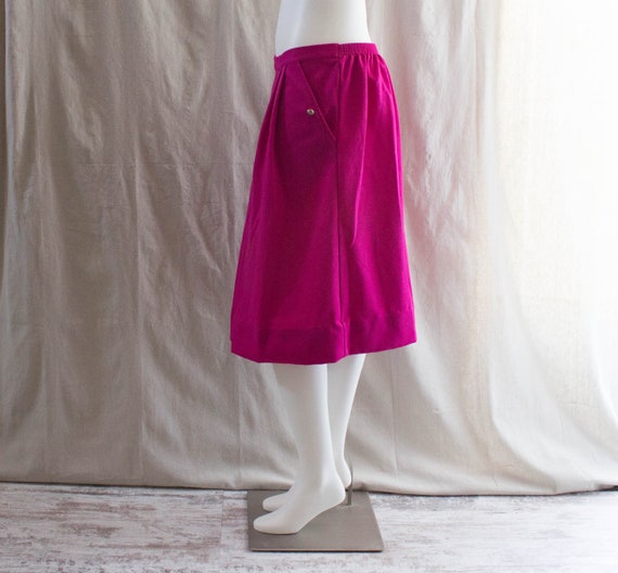 Vintage 1990s Fuchsia Pink Culottes - image 2