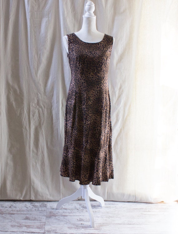 Vintage 00s animal print mini dress
