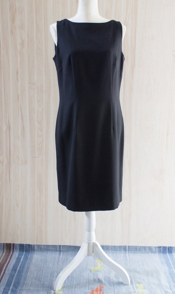 Vintage 1990s Black Sheath Dress