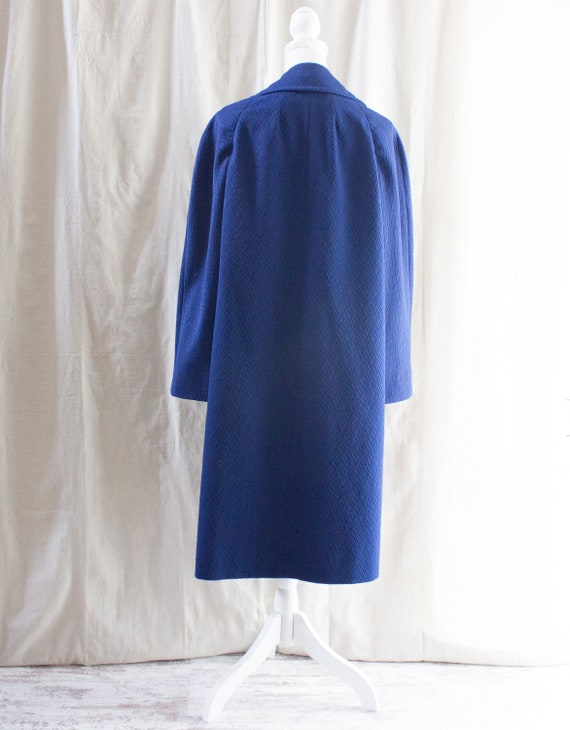 Vintage 1960s Blue Midi Coat - image 4