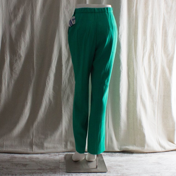 Vintage 1990s Green Pleated Front Trouser Pants - image 3