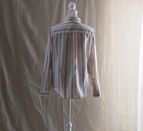 Vintage 1970s Long Sleeve Striped Shirt - image 3