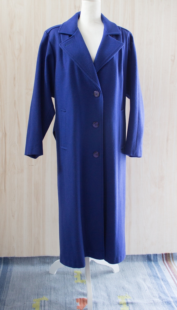 Vintage 1980s Maxi Wool Coat - image 2