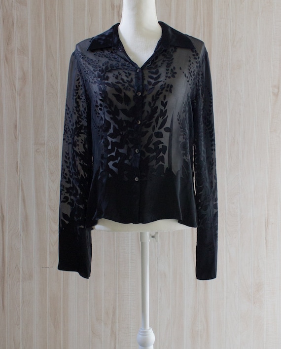 Vintage Y2K Sheer Blouse