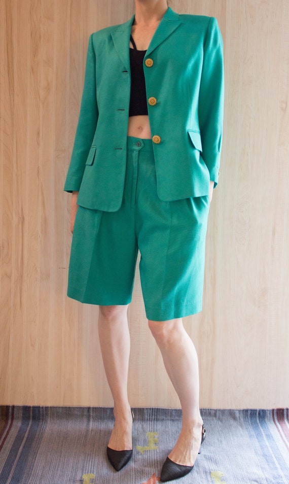 Vintage 1990s Silk Short-Suit