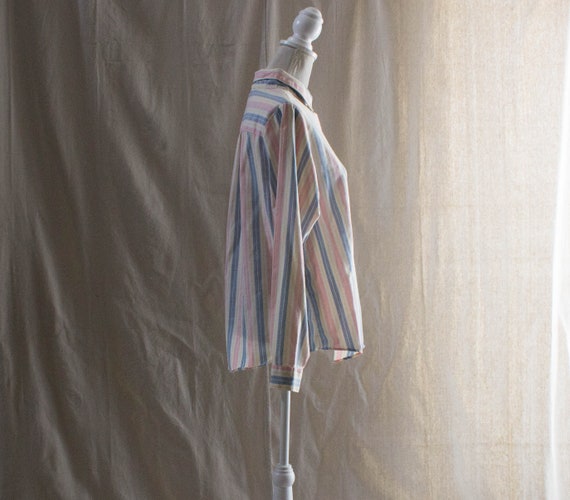 Vintage 1970s Long Sleeve Striped Shirt - image 4