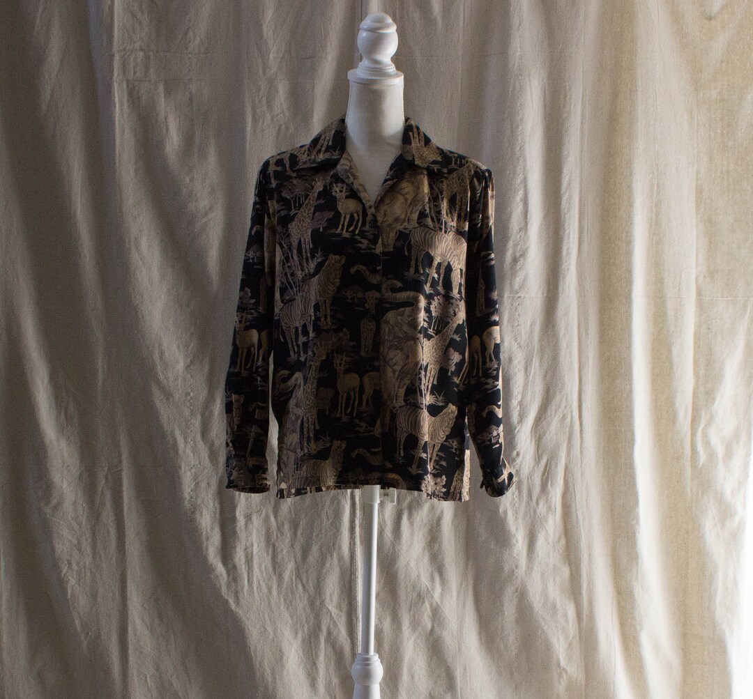 Vintage 2000’s animal print top