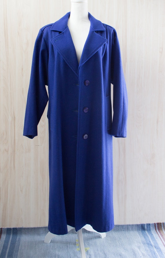 Vintage 1980s Maxi Wool Coat - image 1