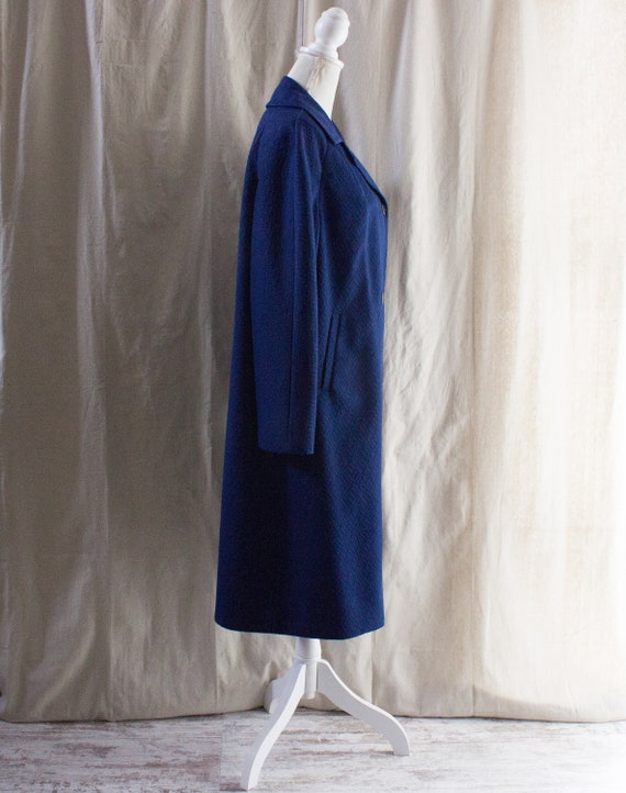 Vintage 1960s Blue Midi Coat - image 5