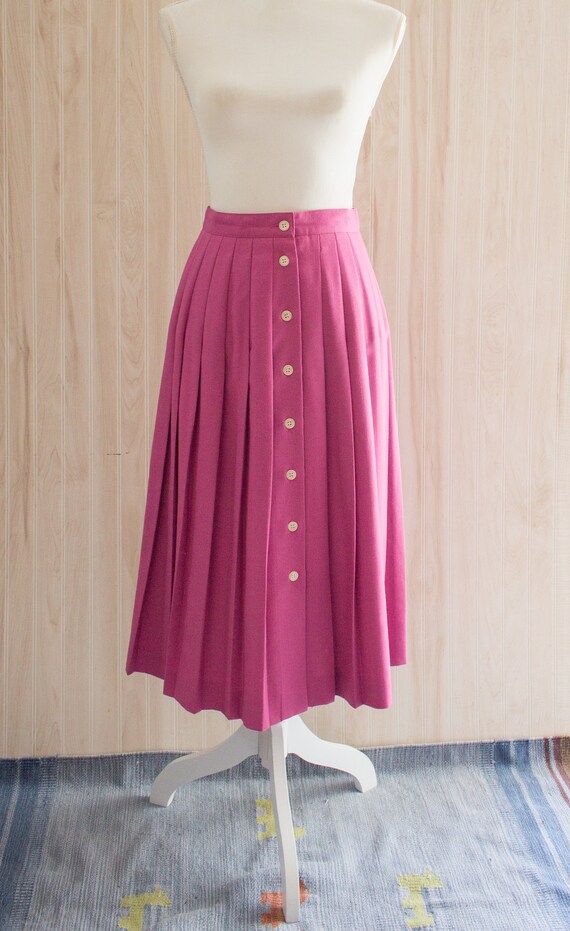 Vintage 1970s Pink Skirt Suit - image 5