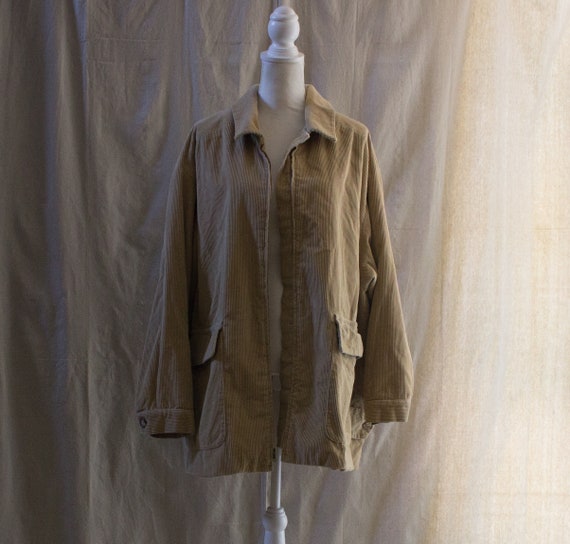 Vintage 1990s Tan Corduroy Jacket - image 1