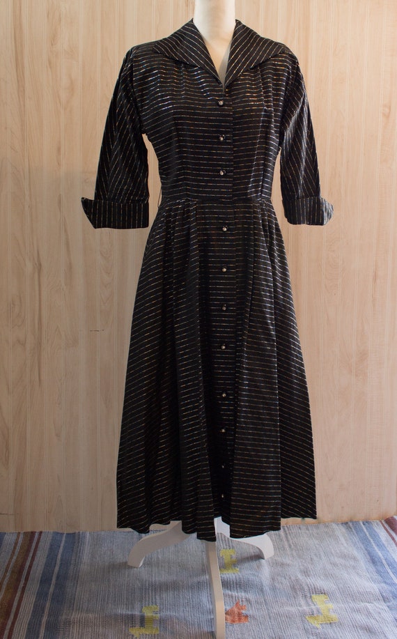 1960s Lurex stripe dress