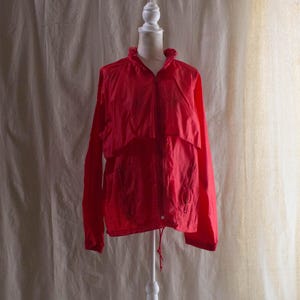 Vintage 1990s Red Unisex Windbreaker